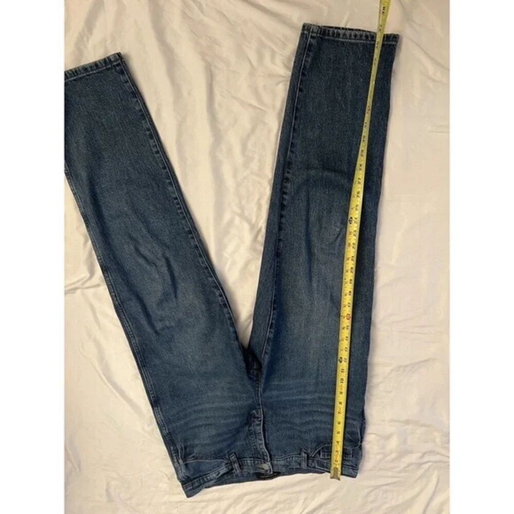 Banana Republic Slouch Jeans Denim Mid-Rise Dark Blue Wash‎ Women Size 10/30 - Picture 2 of 5